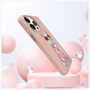 NIMMY Suojakuori GLASSES COOL CAT iPhone 15 Pro:lle vaaleanpunainen