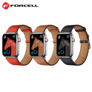 Hihna Apple Watch:lle Forcell F-Design FA20 reikänahka ekologinen 38 / 40 / 41 mm ruskea