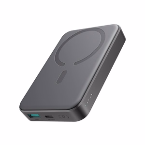 Joyroom JR-W020 20W 10000mAh MagSafe Power Bank + USB-C - USB-C 0.25m kaapeli - Musta