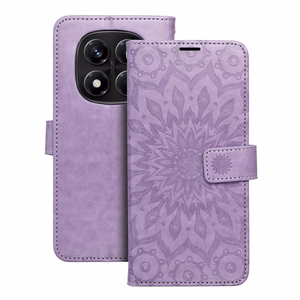 MEZZO kirjakotelo XIAOMI Redmi Note 14 PRO 4G:lle mandala violetti