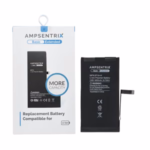 AmpSentrix Basic akku iPhone 14 Plus (suuri kapasiteetti 4850 mAh)