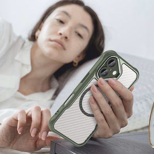 Leading Series MagSafe Silikoninen Suojakuori iPhone 16:lle - Vihreä