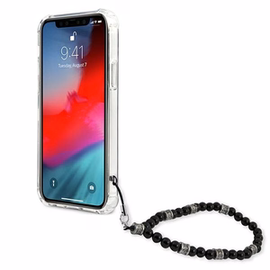 Guess GUHCP12MKPSBK iPhone 12/12 Pro 6.1" läpinäkyvä kovakotelo Musta Pearl
