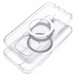 Suojakuori iPhone 16 PRO:lle Clear Case 2 mm Mag Cover yhteensopiva MagSafe (kameransuoja) läpinäkyvä