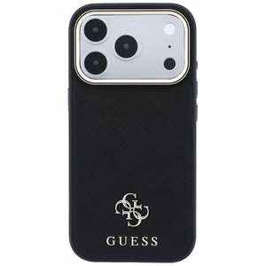 Kotelo mallille IPHONE 18 Pro Max/17 Pro Max MagSafe-yhteensopiva (Saffiano Small 4G & Classic Logo) (väri: musta)