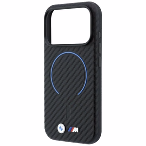 BMW M Carbon Printed Ring MagSafe-suojakuori iPhone 17 Pro Max / 18 Pro Max -malleille, musta