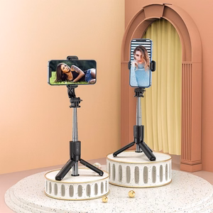 Selfie-tikku Hoco K17 Mini jalustana musta