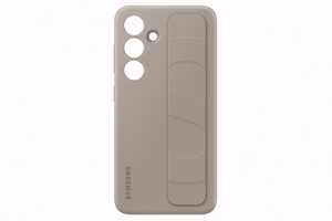GS921CUE tukijalalla varustettu grip-suojakuori Samsung Galaxy S24, taupe