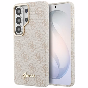 Guess suojakuori 4G Script MagSafe Samsung Galaxy S26 Ultra:lle pinkki