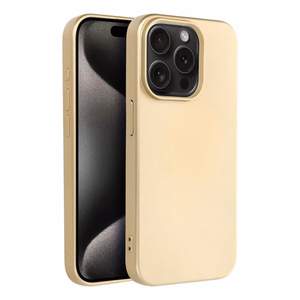 Metallinen Suojakuori iPhone 15 PRO:lle kultainen