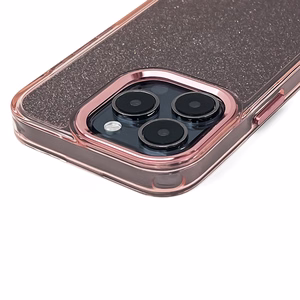 Kimalleva Suojakuori Samsung Galaxy S25 Edge - vaaleanpunainen