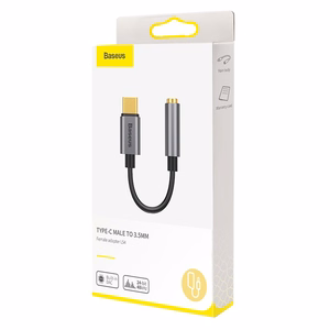 Baseus L54 mobile phone cable Black, Grey USB C 3.5mm