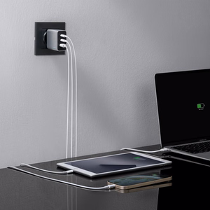 Cuktech 65W GaN 2xUSB-C 1xUSB-A Wall Charger - Gray