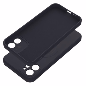 SILICONE MAG COVER puhelinkuori, yhteensopiva MagSafe-tekniikan kanssa, iPhone 12 musta