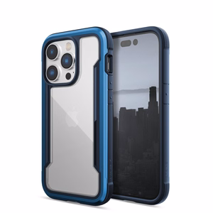 Raptic X-Doria Shield Case iPhone 14 Pro panssaroitu suojus sininen