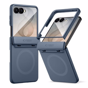 Tech-Protect Kevlar Aura -suojakuori laitteelle Samsung Galaxy Z Flip 8, MagSafe-yhteensopiva – tummansininen