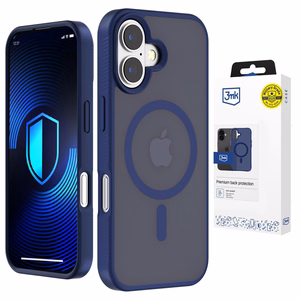3mk Smoke MagCase - suojakuori iPhone 17:lle - sininen-läpikuultava
