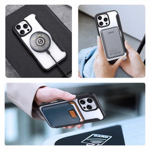 Dux Ducis Skin X Pro Suojakuori iPhone 16 Pro:lle MagSafella ja kansiosella - musta