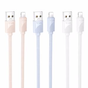 Hoco X114 kaapeli USB A - Lightning 2,4A 1 m valkoinen