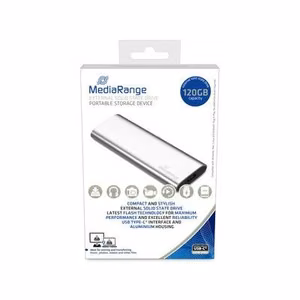 Ulkoinen SSD MediaRange MR1100 Lukunopeus 450 MB/s Kirjoitusnopeus 420 MB/s M.2 NVMe 120 GB