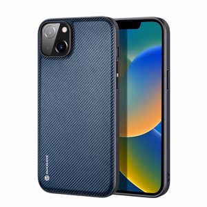 Dux Ducis Fino kotelo kansi iPhone 14 Plus sininen nylon