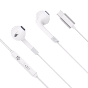 Kruger&Matz C2 USB-C-nappikuulokkeet mikrofonilla, valkoiset