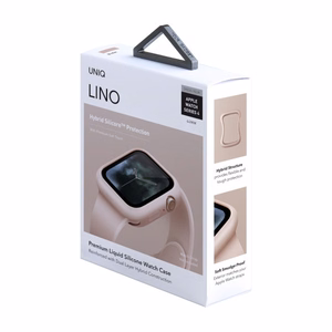 Uniq Lino kotelo Apple Watch 4 / 5 / 6 / SE 44mm - vaaleanpunainen