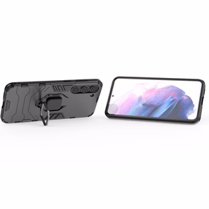 Ring Armor Suojakuori Samsung Galaxy S23+:lle panssaroitu magneettinen sormusjalusta musta