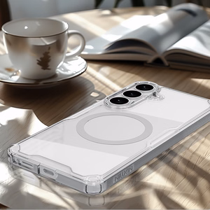 Nillkin Nature TPU Pro MagSafe yhteensopiva suojakuori Samsung Galaxy S26:lle valkoinen