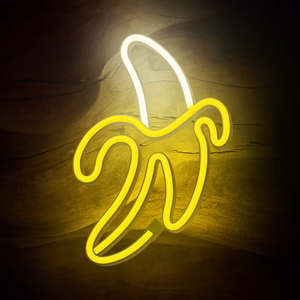 Neon LED-valo BANANA valkoinen keltainen Bat + USB FLNE10 Forever Light