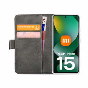 Mobilize Classic Gelly Wallet Book Case Xiaomi Redmi Note 15 5G Black