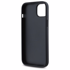 DKNY Quilted Stack Logo Suojakuori iPhone 15 Plus:lle - musta