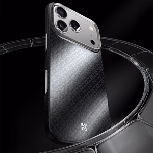 Benks magneettinen Armor Air Armor Grid Kevlar suojakuori metallirunko 600D iPhone 17 Air musta