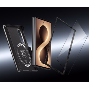 Benks Magnetic Armor Grid Air Grand Combo -suojakuori Samsung Galaxy Z Fold 8:lle, musta (C.K.FL.SA.BK.0060)