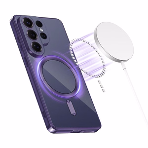 Tech-Protect MagFlex MagSafe -suojakuori Samsung Galaxy S26 Ultra:lle - läpinäkyvä violetti