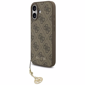 Guess 4G Charms Collection MagSafe Suojakuori iPhone 17:lle - ruskea