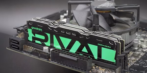 DDR4 2x32GB sarja UDIMM goodram RIVAL säteilevä vihreä