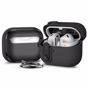 Tech-Protect Slim Hook Suojakuori Samsung Galaxy Buds 3 / 3 FE / 3 Pro:lle - Musta