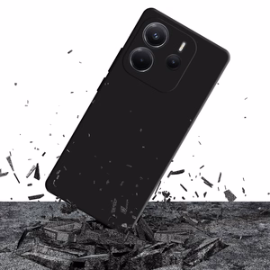 3mk Matt Case Pro Suojakuori Xiaomi Redmi Note 14 4G:lle - mattamusta