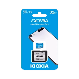 Kioxia microSD 32 GB UHS-I U1 -muistikortti sovittimella