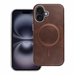 Gentleman Mag Cover Suojakuori iPhone 16 PRO:lle - MagSafe-yhteensopiva ruskea