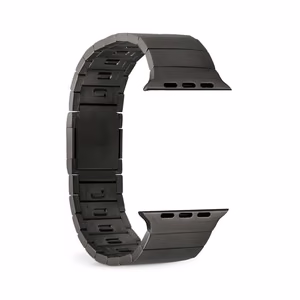 Puro TITAN ruostumattomasta teräksestä valmistettu Apple Watch -ranneke 42/44/45/49mm - musta