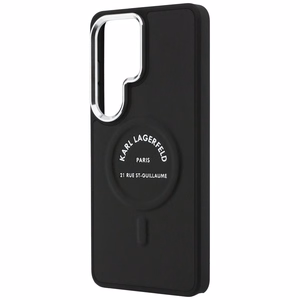 Karl Lagerfeld Suojakuori Embossed Ring RSG Logo MagSafe Samsung Galaxy S26 Ultra:lle musta