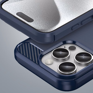 Carbon Case Silikoninen Suojakuori iPhone 16 Pro Max:lle - Sininen