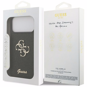 Guess Fixed Glitter Big 4G suojakuori iPhone 17 Pro Max - musta