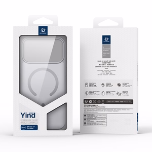 DUX DUCIS YIND Suojakuori MagSafe-yhteensopiva iPhone 17 Pro Max:lle (avoin rengas) - Harmaa