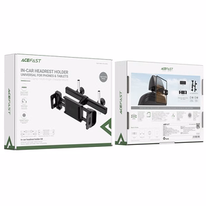Acefast auton istuimen selkänojateline puhelimelle ja tabletille (135-230mm leveä) musta (D8 black)