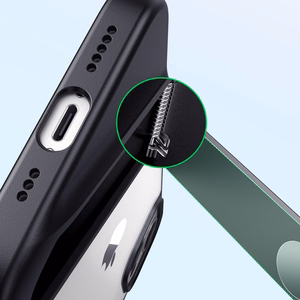 Ugreen Fusion Kickstand Suojakuori iPhone 13 Pro:lle - kova suoja geelireunuksella ja jalustalla, musta (90153)