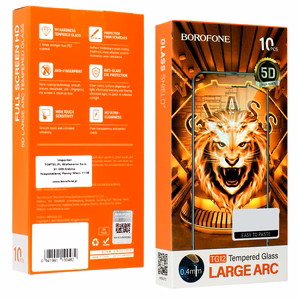 Borofone TG12 Full Screen 5D -karkaistu lasi iPhone 12 Pro Max - 10 kpl