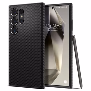 Spigen Liquid Air suojakuori Samsung Galaxy S24 Ultra:lle - matta musta